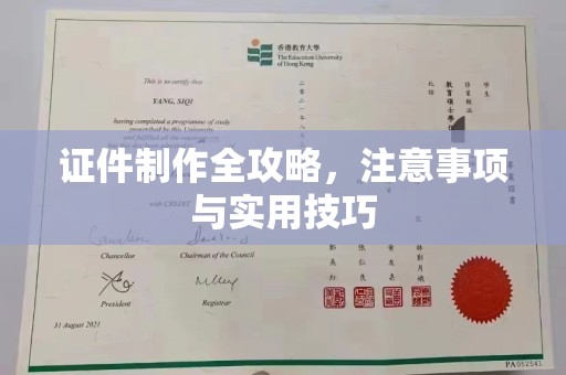乐都证件制作全攻略，注意事项与实用技巧