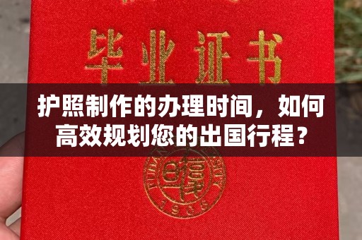 乐都护照制作的办理时间，如何高效规划您的出国行程？