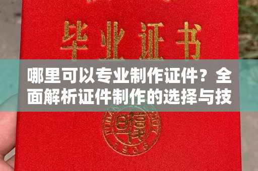 乐都哪里可以专业制作证件？全面解析证件制作的选择与技巧
