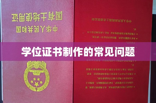 乐都学位证书制作的常见问题