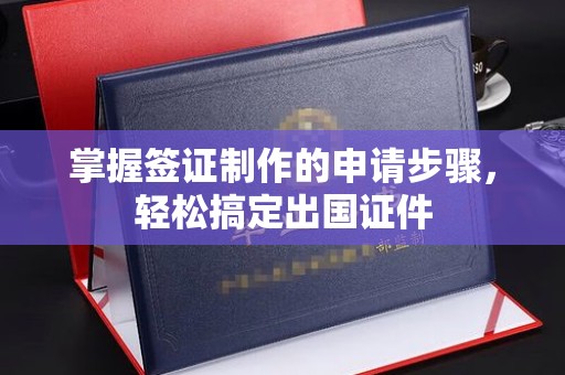 乐都掌握签证制作的申请步骤，轻松搞定出国证件