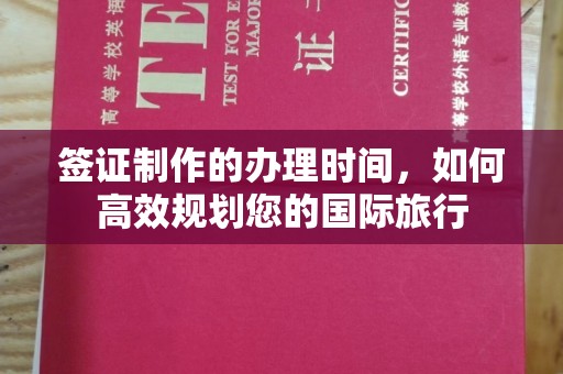 乐都签证制作的办理时间，如何高效规划您的国际旅行